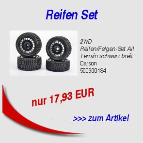 2WD Reifen/Felgen-Set All Terrain schwarz breit 17,93 EUR